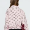 princess polly Pink polka dot jacket back