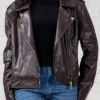2026 Marble Hall Murders Lesley Manville Leather Jacket