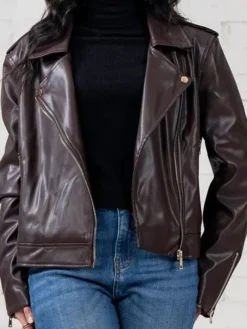 2026 Marble Hall Murders Lesley Manville Leather Jacket