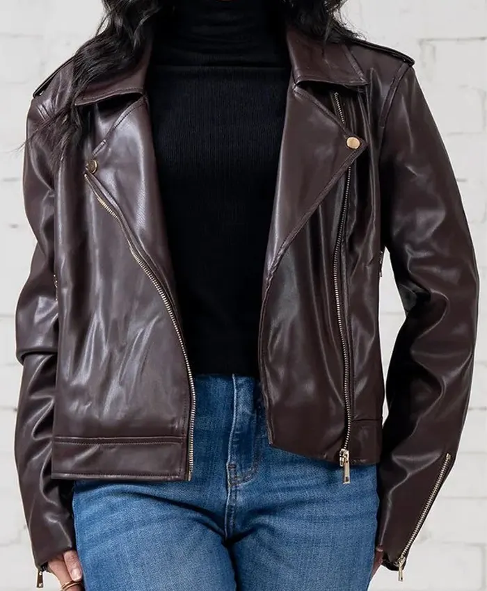 2026 Marble Hall Murders Lesley Manville Leather Jacket