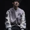 2026 Neighborhood Jeff Hamilton Embroidery and Signature Patchwork Craft Varsity Jacket For Sale