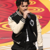 2026-Pro-Football-Halftime-Show-Joe-Jonas-Black-and-Off-White-Varsity-Jacket-Front