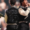 2026-Pro-Football-Halftime-Show-Kevin-Jonas-Black-and-Off-White-Varsity-Jacket-Back