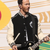 2026-Pro-Football-Halftime-Show-Kevin-Jonas-Black-and-Off-White-Varsity-Jacket-Front