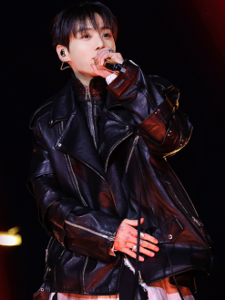 2026-The-Comeback-Live-Arirang-Jeon-Jungkook-Oversized-Black-Leather-Biker-Jacket-Front