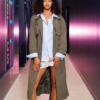 2026-WNBA-Tunnel-Walk-Cassandre-Prosper-Olive-Green-Cotton-Trench-Coat
