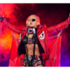 2026-Womens-Pro-Wrestling-Stardom-Thekla-Kaischauri-Red-Leather-Eyes-Jacket-with-Shoulder-Spikes-Front