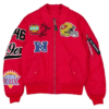 49ers New Era x Alpha Industries MA-1 Flight Jacket In Red