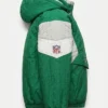 Philadelphia Eagles vintage green anorak jacket with half-zip closure
