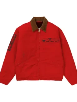 9Travis Scott Cactus Jack Red Jacket