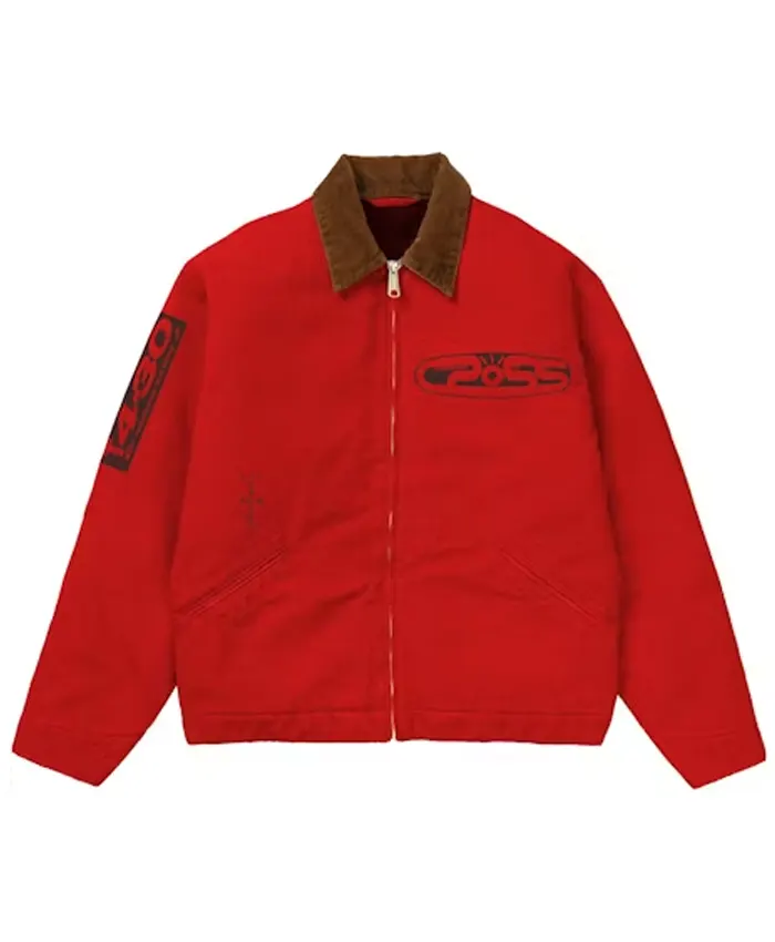 9Travis Scott Cactus Jack Red Jacket