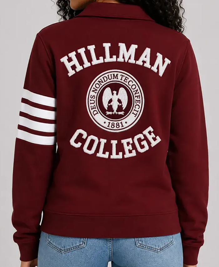 A Different World Maleah Joi Moon Maroon Jacket