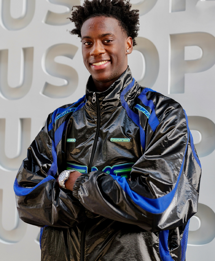 AJ Dybantsa US Open Track Jacket In Black