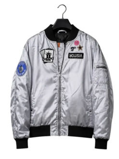 Ace-Combat-8-Tasha-Silver-Satin-Pilot-style-Bomber-Jacket