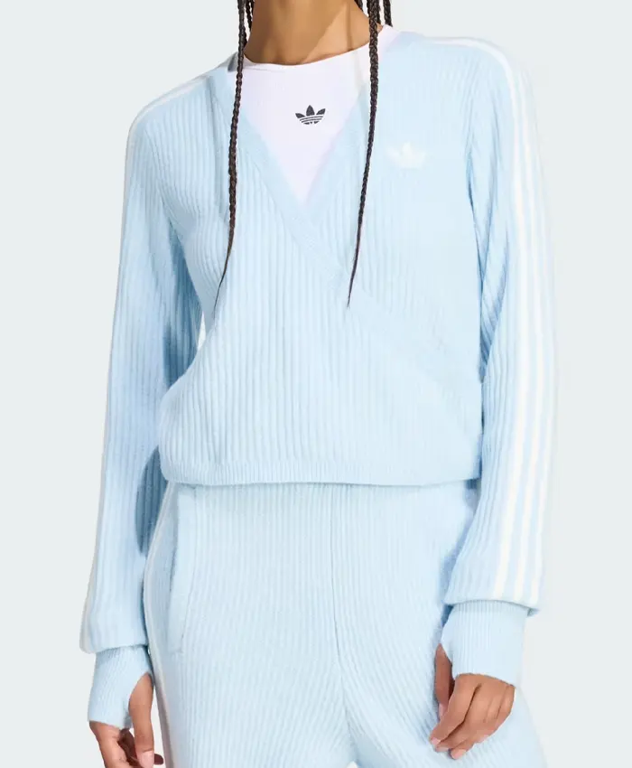 Adidas By Jennie Knitted Wrap Around Cardigan