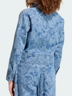 Adidas Liberty London Firebird Denim Track top Back