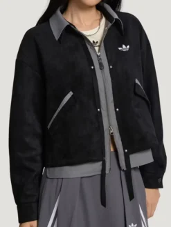 Adidas-Originals-3S-Deluxe-W-Black-Suede-Leather-Zip-Up-Jacket-Back