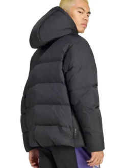 Adidas Real Madrid EQT Black Puffer Hooded Jacket Back