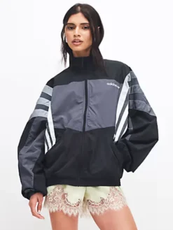 Adidas Santiago Black Track Top Jacket Womens