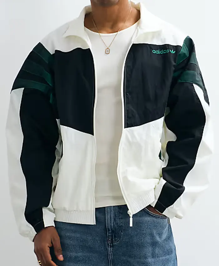 Adidas Santiago Off White Track Top Jacket Mens