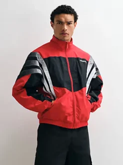 Adidas Santiago Track Top Jacket In Red