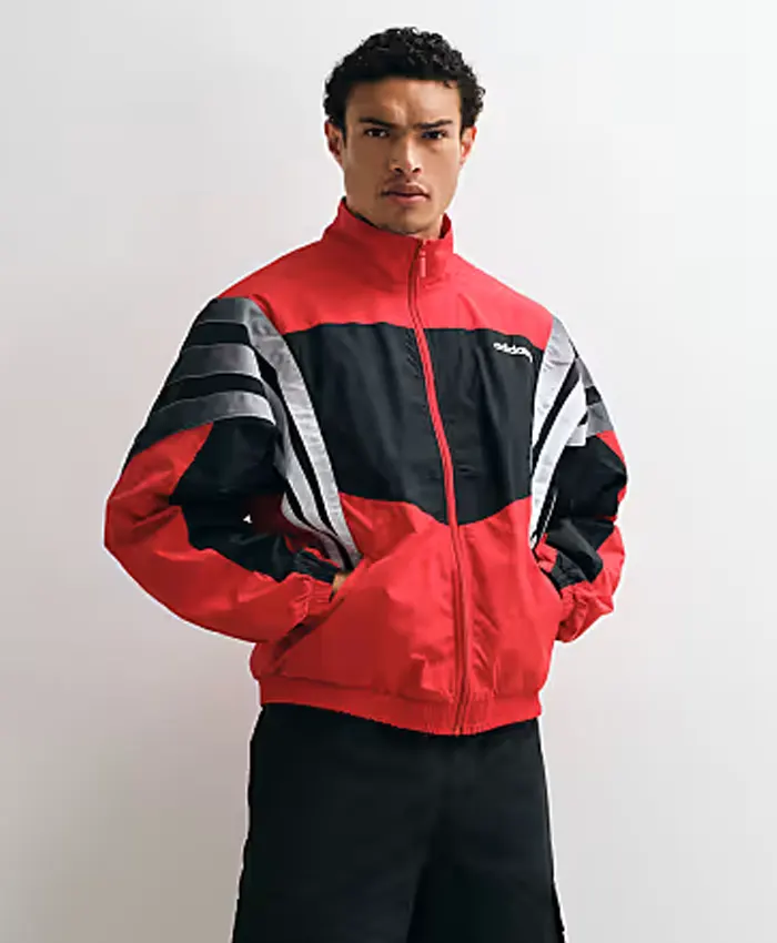 Adidas Santiago Track Top Jacket In Red