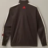 Adidas x Tim Hortons Men's Tricot Brown Top Fleece Track Jacket back view