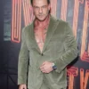 Alan Ritchson Motor City NY Premiere 2026 Olive Corduroy Blazer