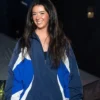 Ali Brunson NYC 2026 Navy Blue and White Stripes Retro 90s Track Jacket