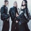 Allday Project Members Pelle Pelle Black Jacket For Sale