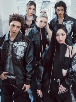 Allday Project x Pelle Pelle Black Leather Jacket