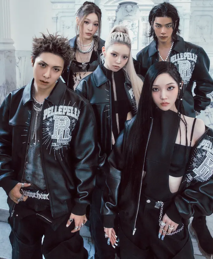 Allday Project x Pelle Pelle Black Leather Jacket