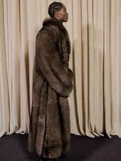 Alton Vivet Kai Cenat Show Fur Overcoat
