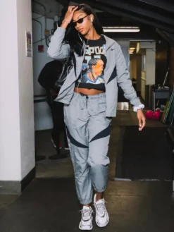 Angel Reese Reebok Grey Tracksuit