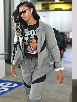 Angel Reese Reebok Tracksuit Grey