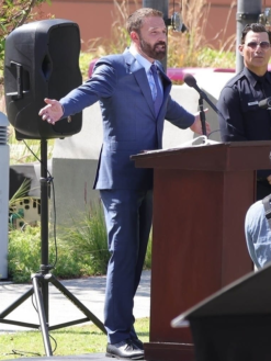 Animals 2026 Ben Affleck Blue Suit