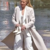 Animals 2026 Gillian Anderson Wool Trench Coat