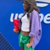 Aniya Harvey At US Open Bomber Jacket