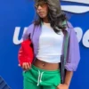 Aniya Harvey US Open Purple Jacket