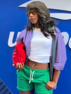 Aniya Harvey US Open Purple Jacket