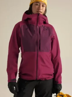 Arcteryx-Sperro-SV-Burgundy-Full-Zip-Hooded-Jacket