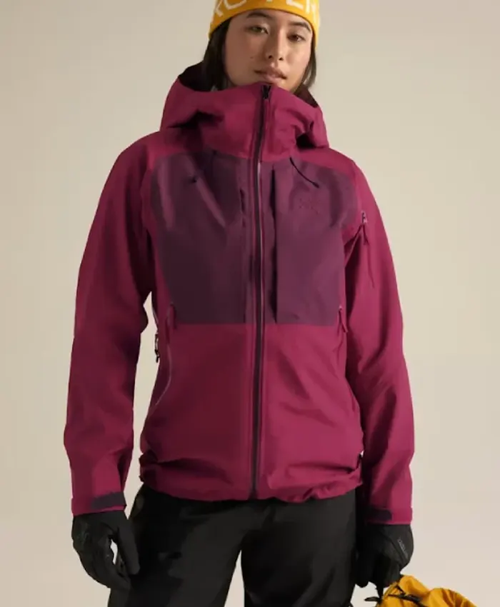 Arcteryx-Sperro-SV-Burgundy-Full-Zip-Hooded-Jacket