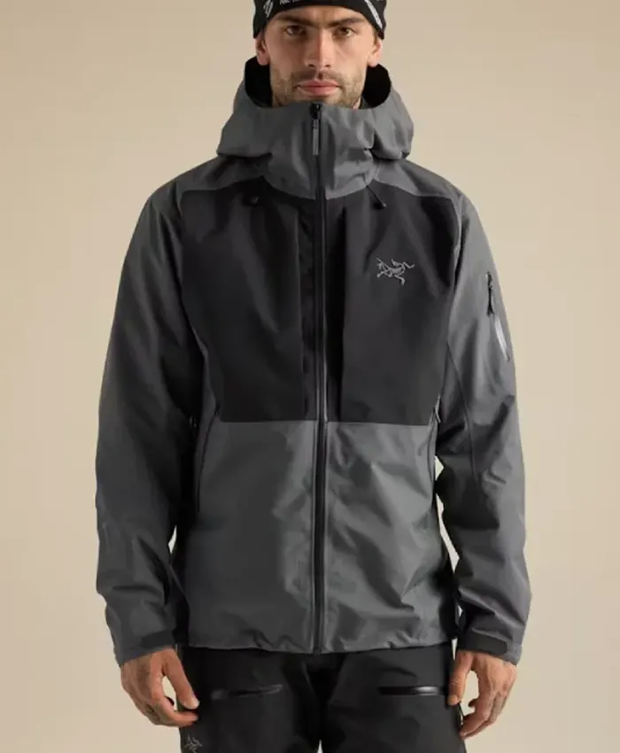 Arcteryx-Sperro-SV-Grey-Full-Zip-Hooded-Jacket