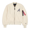 Atlanta Braves x Alpha x New Era MA-1 Sherpa Flight Bomber Jacket