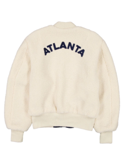 Atlanta Braves x Alpha x New Era MA-1 Sherpa Flight Jacket Back
