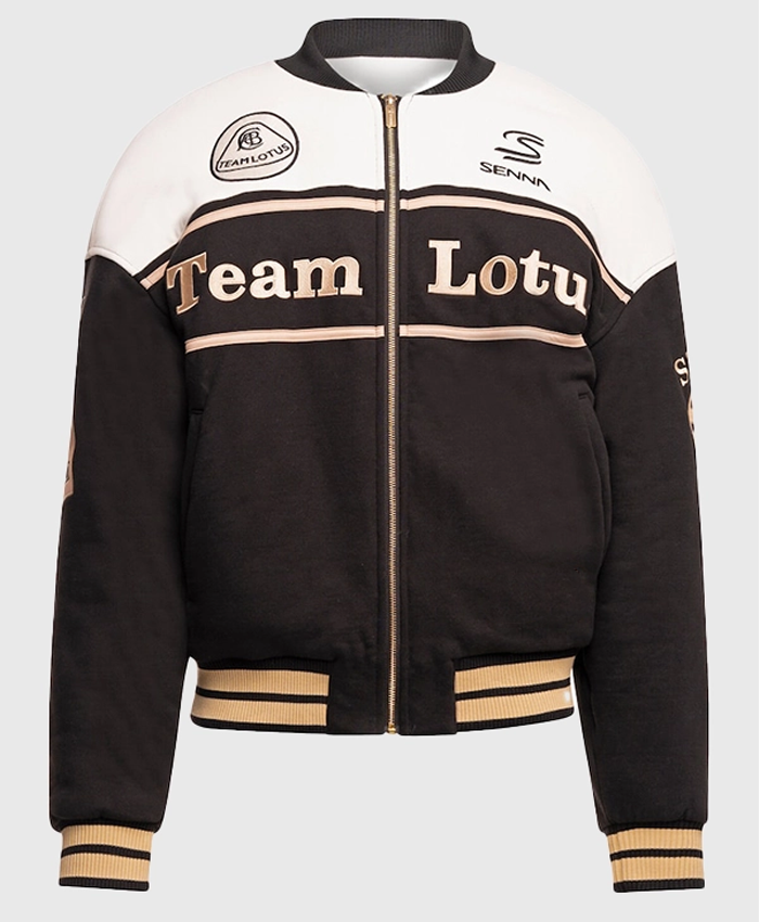 Ayrton Senna x Lotus F1 2026 Oversized Bomber Varsity Jacket