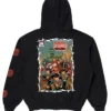BABYMETAL x Marvel Zombies Black Fleece Zip-Up Hooded Jacket back view