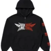 BABYMETAL x Marvel Zombies Black Zip-Up Fleece Hooded Jacket front view