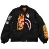 BAPE Tiger Shark Bomber Jacket Black