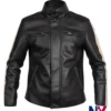 BTS Jimin Spotify Event 2026 Normal Song Live Concert Park Black Leather Jacket front view